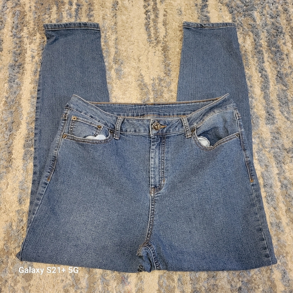 Natural Reflections Size 14, Classic Blue Denim Jeans